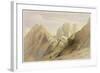 Ascent of the Lower Range of Sinai, February 18th 1839, Plate 114-David Roberts-Framed Giclee Print