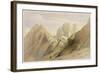 Ascent of the Lower Range of Sinai, February 18th 1839, Plate 114-David Roberts-Framed Giclee Print