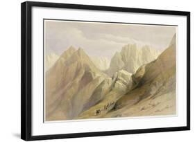 Ascent of the Lower Range of Sinai, February 18th 1839, Plate 114-David Roberts-Framed Giclee Print