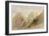 Ascent of the Lower Range of Sinai, February 18th 1839, Plate 114-David Roberts-Framed Giclee Print