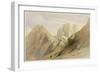 Ascent of the Lower Range of Sinai, February 18th 1839, Plate 114-David Roberts-Framed Giclee Print