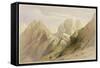 Ascent of the Lower Range of Sinai, February 18th 1839, Plate 114-David Roberts-Framed Stretched Canvas