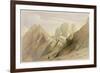 Ascent of the Lower Range of Sinai, February 18th 1839, Plate 114-David Roberts-Framed Giclee Print