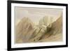 Ascent of the Lower Range of Sinai, February 18th 1839, Plate 114-David Roberts-Framed Giclee Print