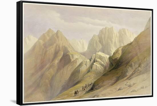 Ascent of the Lower Range of Sinai, February 18th 1839, Plate 114-David Roberts-Framed Stretched Canvas