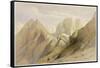 Ascent of the Lower Range of Sinai, February 18th 1839, Plate 114-David Roberts-Framed Stretched Canvas