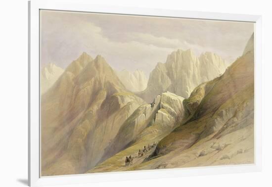 Ascent of the Lower Range of Sinai, February 18th 1839, Plate 114-David Roberts-Framed Giclee Print