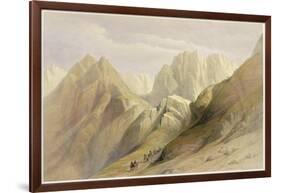 Ascent of the Lower Range of Sinai, February 18th 1839, Plate 114-David Roberts-Framed Giclee Print