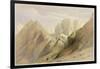 Ascent of the Lower Range of Sinai, February 18th 1839, Plate 114-David Roberts-Framed Giclee Print