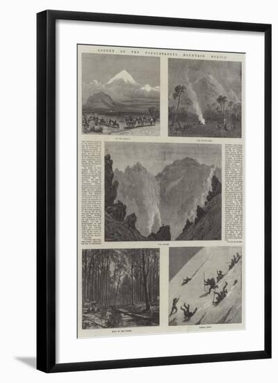 Ascent of the Popocatapetl Mountain, Mexico-null-Framed Giclee Print