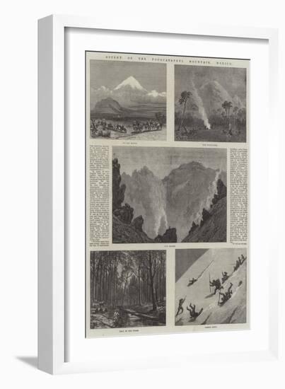 Ascent of the Popocatapetl Mountain, Mexico-null-Framed Giclee Print