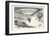 Ascent of the Vauxhall Balloon and Mr. Cocking's Parachute-null-Framed Giclee Print