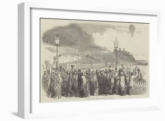 Ascent of the Victoria Balloon, at Hastings-null-Framed Giclee Print