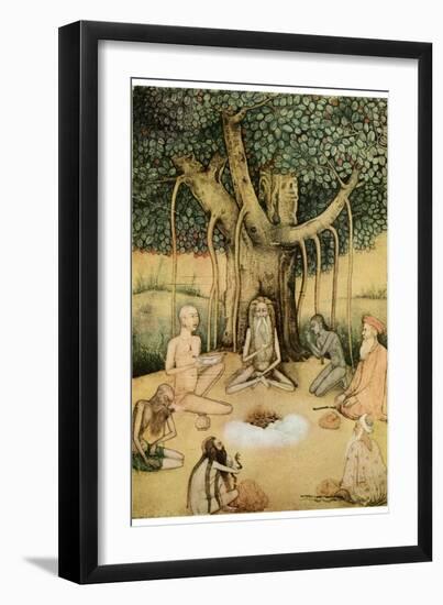 Asceticism: a Group of Mughal Ascetics-null-Framed Giclee Print