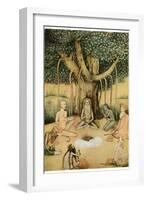 Asceticism: a Group of Mughal Ascetics-null-Framed Giclee Print