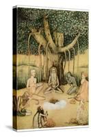 Asceticism: a Group of Mughal Ascetics-null-Stretched Canvas