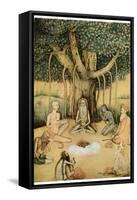 Asceticism: a Group of Mughal Ascetics-null-Framed Stretched Canvas