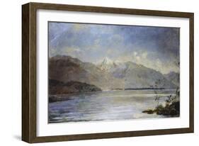 Ascona Overlooking the Islands of Saint-Leger, 1886-1887-Dante Alighieri-Framed Giclee Print