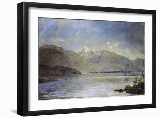 Ascona Overlooking the Islands of Saint-Leger, 1886-1887-Dante Alighieri-Framed Giclee Print