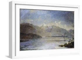 Ascona Overlooking the Islands of Saint-Leger, 1886-1887-Dante Alighieri-Framed Giclee Print