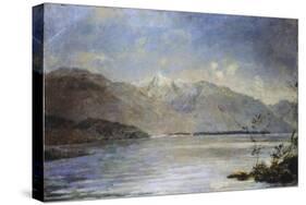 Ascona Overlooking the Islands of Saint-Leger, 1886-1887-Dante Alighieri-Stretched Canvas