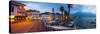 Ascona's Picturesque Lakeside Promenade and Boat Harbour Illuminated at Dusk, Ascona-Doug Pearson-Stretched Canvas