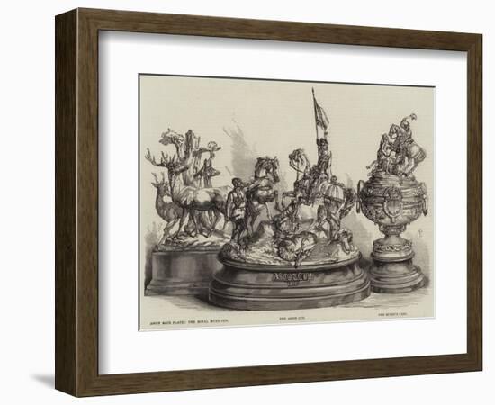 Ascot Cup and Other Trophies-null-Framed Giclee Print
