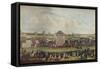 'Ascot Heath Races', 19th century-James Pollard-Framed Stretched Canvas