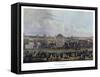 Ascot Heath Races-James Pollard-Framed Stretched Canvas