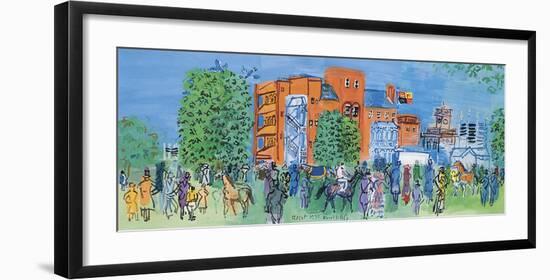 Ascot, le Pesage , 1931-Raoul Dufy-Framed Premium Giclee Print