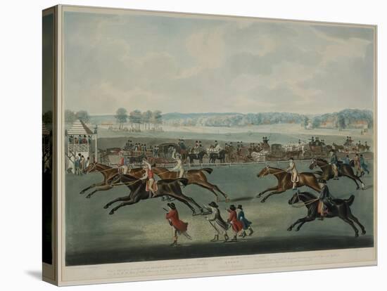 Ascot - Oatlands Sweepstakes, Engraved by J.W. Edy (Fl. 1780-1820), Published in 1792-John Nott Sartorius-Stretched Canvas