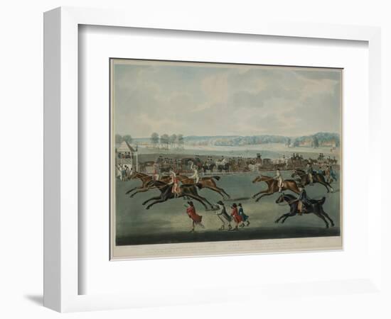 Ascot - Oatlands Sweepstakes, Engraved by J.W. Edy (Fl. 1780-1820), Published in 1792-John Nott Sartorius-Framed Giclee Print