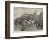 Ascot Races, Arrival of the Royal Party-null-Framed Giclee Print