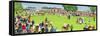 Ascot - the Paddock-Judy Joel-Framed Stretched Canvas