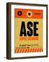 ASE Aspen Luggage Tag I-NaxArt-Framed Art Print