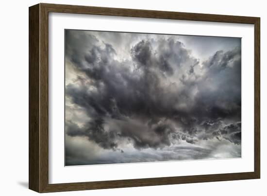 Ash Clouds, Holuhraun Fissure Eruption, by the Bardarbunga Volcano, Iceland-Arctic-Images-Framed Photographic Print