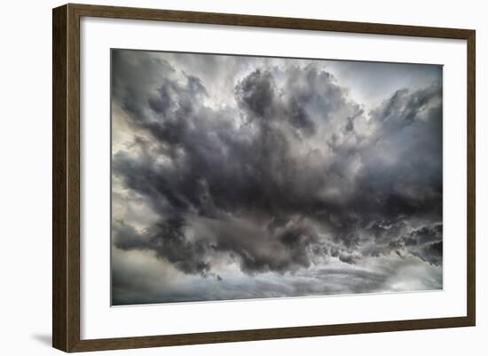 Ash Clouds, Holuhraun Fissure Eruption, by the Bardarbunga Volcano, Iceland-Arctic-Images-Framed Photographic Print