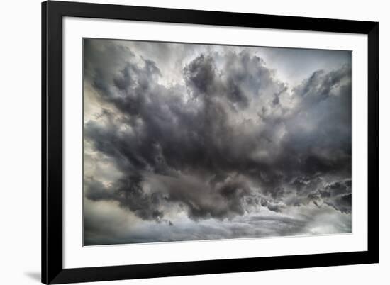 Ash Clouds, Holuhraun Fissure Eruption, by the Bardarbunga Volcano, Iceland-Arctic-Images-Framed Photographic Print