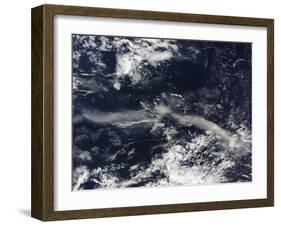 Ash Plume from Soufriere Hills, Montserrat-Stocktrek Images-Framed Photographic Print