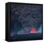 Ash plume from the Eyjafjallajokull eruption-null-Framed Stretched Canvas