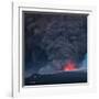 Ash plume from the Eyjafjallajokull eruption-null-Framed Photographic Print