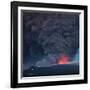 Ash plume from the Eyjafjallajokull eruption-null-Framed Photographic Print