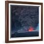 Ash plume from the Eyjafjallajokull eruption-null-Framed Photographic Print