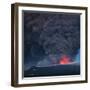 Ash plume from the Eyjafjallajokull eruption-null-Framed Photographic Print