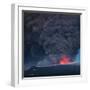 Ash plume from the Eyjafjallajokull eruption-null-Framed Photographic Print
