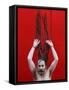 Ash-Smeared Naked Hindu Holy Man, Displays His Dreadlocks after Bathing in the River Ganges-null-Framed Stretched Canvas