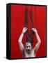 Ash-Smeared Naked Hindu Holy Man, Displays His Dreadlocks after Bathing in the River Ganges-null-Framed Stretched Canvas