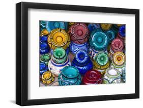 Ash Trays for Sale in the Souk, Medina, Marrakech, Morocco-Nico Tondini-Framed Photographic Print