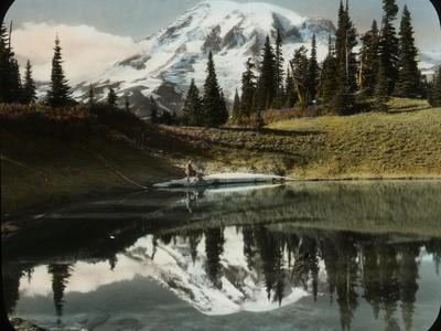 Mount Rainier and One of the Reflection Lakes, 1917