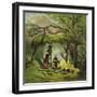 Ashanti Family Having Tea-Ernest Henry Griset-Framed Giclee Print